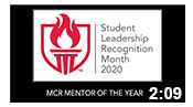 Student Leadership Recognition Month 2020: MCR Mentor 
